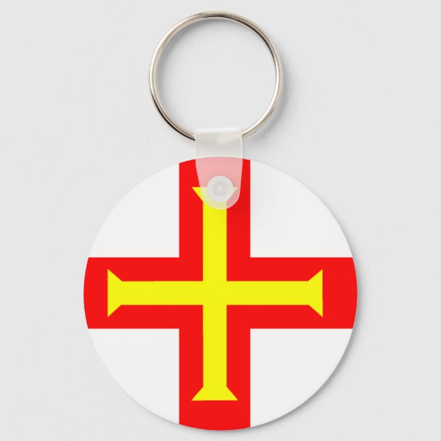 Chaveiro Bandeira de Guernsey (Frente)