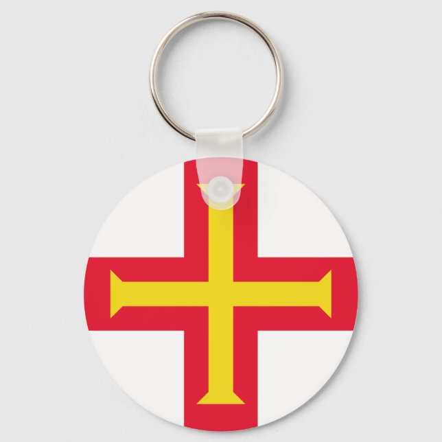Chaveiro Bandeira de Guernsey (Frente)