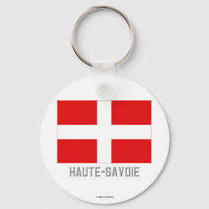 Chaveiro Bandeira de Haute-Sabóia com nome