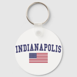 Chaveiro Bandeira de Indianápolis EUA
