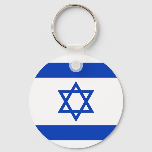 Chaveiro Bandeira de Israel (Frente)
