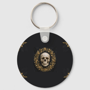 Chaveiro Bandeira de Jardim de Halloween de Caveira Gótica