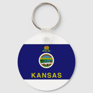 Chaveiro Bandeira de Kansas dos Estados Unidos