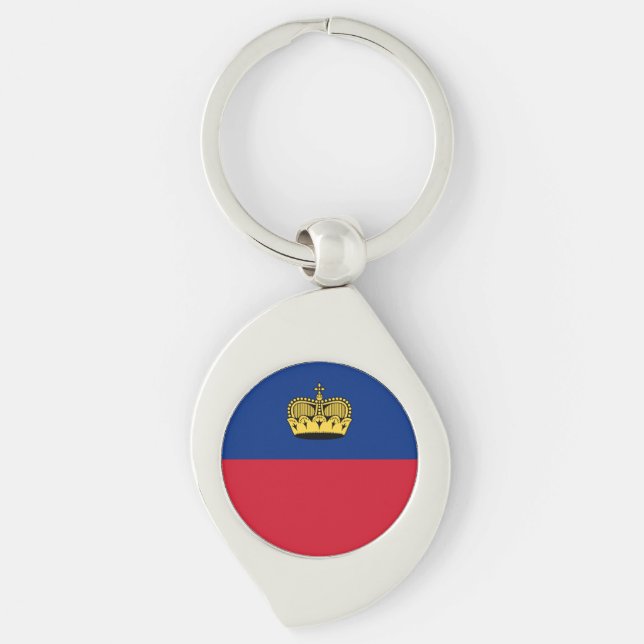 Chaveiro Bandeira de Liechtenstein (Frente)