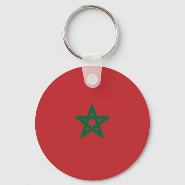 Chaveiro Bandeira de Marrocos (Frente)
