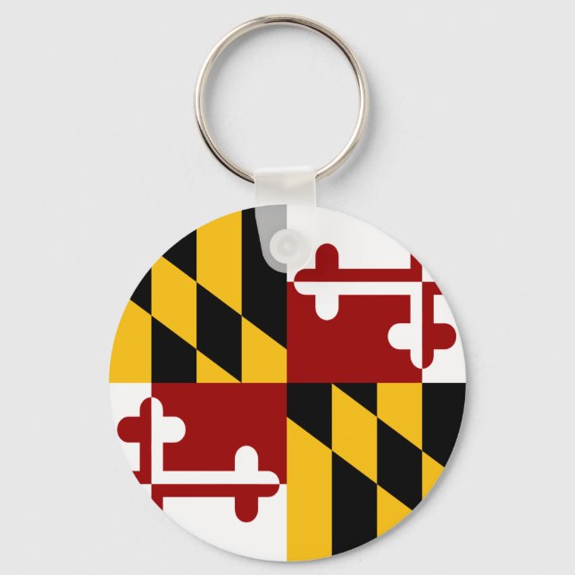 Chaveiro bandeira de Maryland (Frente)