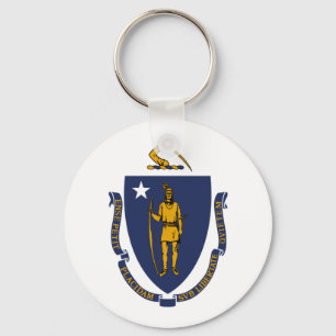 Chaveiro bandeira de Massachusetts