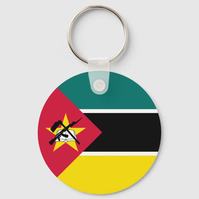 Chaveiro Bandeira de Moçambique (Frente)
