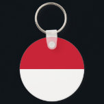 Chaveiro Bandeira de Mônaco<br><div class="desc">Bandeira patriótica de Mônaco.</div>
