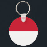 Chaveiro Bandeira de Mônaco<br><div class="desc">Bandeira patriótica de Mônaco.</div>