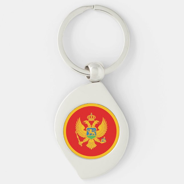 Chaveiro Bandeira de Montenegro (Frente)
