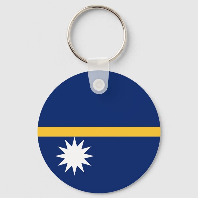Chaveiro Bandeira de Nauru (Frente)
