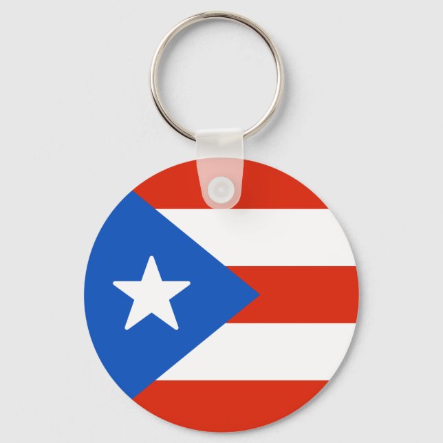 Chaveiro Bandeira de Porto Rico (Frente)