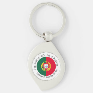 Chaveiro Bandeira de Portugal para feriado no Dia de Portug