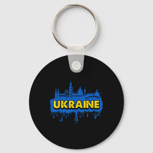Chaveiro Bandeira de Presente da Ucrânia Ukraini Kiev Ucran