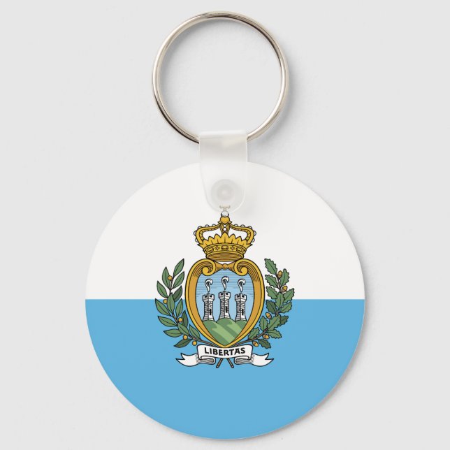Chaveiro Bandeira de São Marinho (Frente)