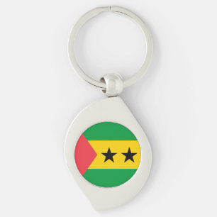 Chaveiro Bandeira de São Tomé e Príncipe