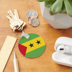 Chaveiro bandeira de São Tomé e Príncipe
