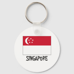 Chaveiro Bandeira de Singapore
