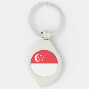 Chaveiro Bandeira de Singapura