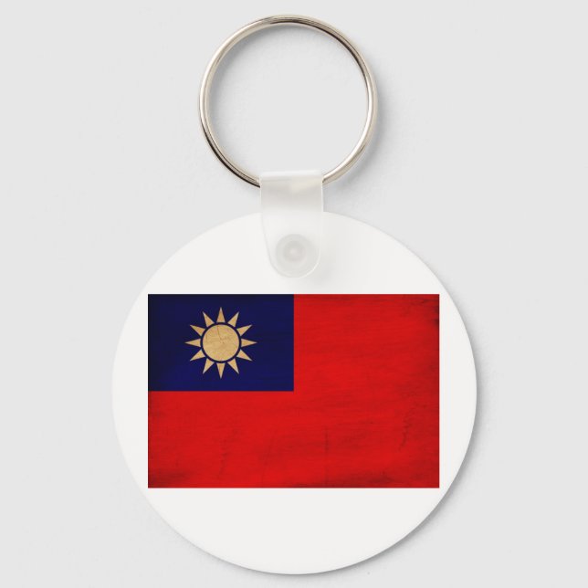 Chaveiro Bandeira de Taiwan (Frente)