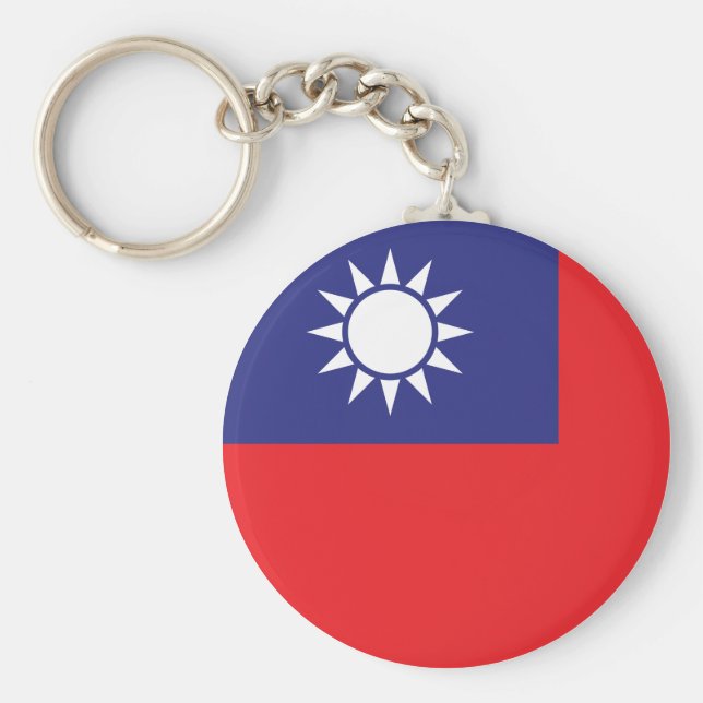 Chaveiro Bandeira de Taiwan (Frente)