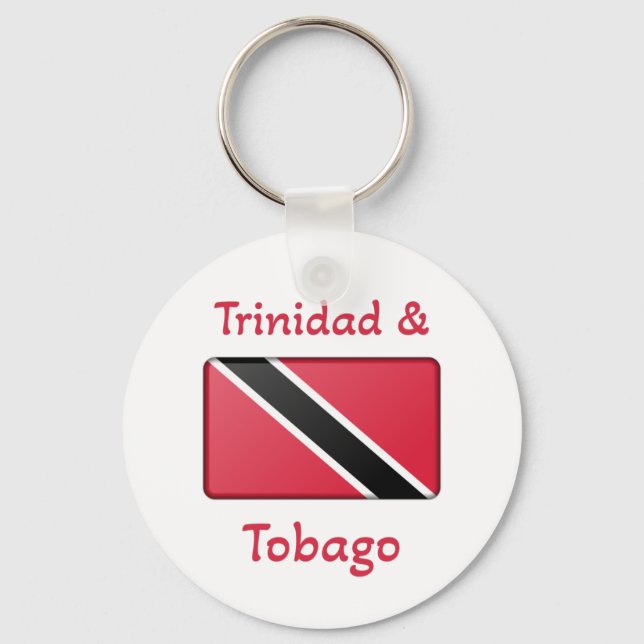 Chaveiro Bandeira de Trinidad e Tobago (Frente)