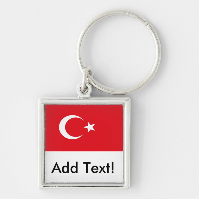 Chaveiro Bandeira de Turquia (Frente)
