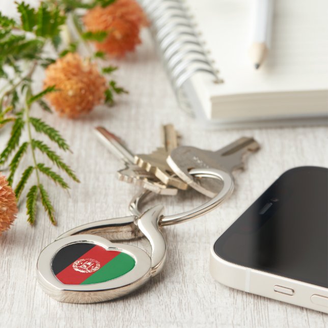 Chaveiro Bandeira do Afeganistão (Lateral)