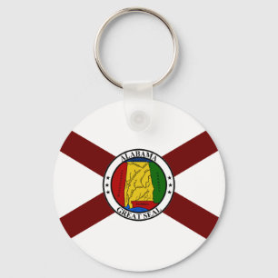 Chaveiro bandeira do Alabama