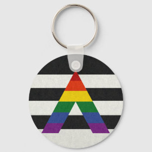 Chaveiro Bandeira do aliado de LGBT