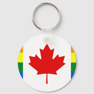Chaveiro Bandeira do arco-íris de Canadá