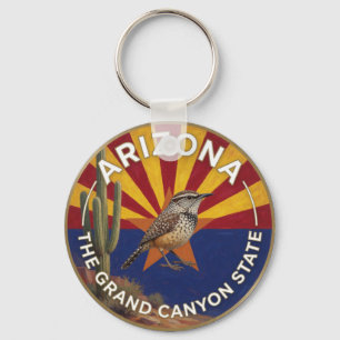 Chaveiro 🌵 Bandeira do Arizona e Trepadeira do Cacto Sudoe
