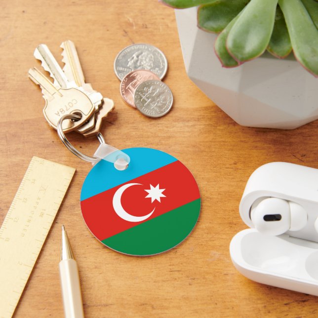 Chaveiro Bandeira do Azerbaijão (Mesa)