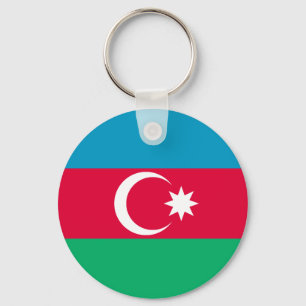 Chaveiro Bandeira do Azerbaijão Patriótico