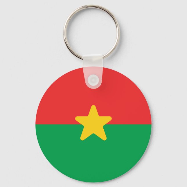 Chaveiro Bandeira do Burkina Faso (Frente)