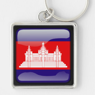 Chaveiro Bandeira do Camboja
