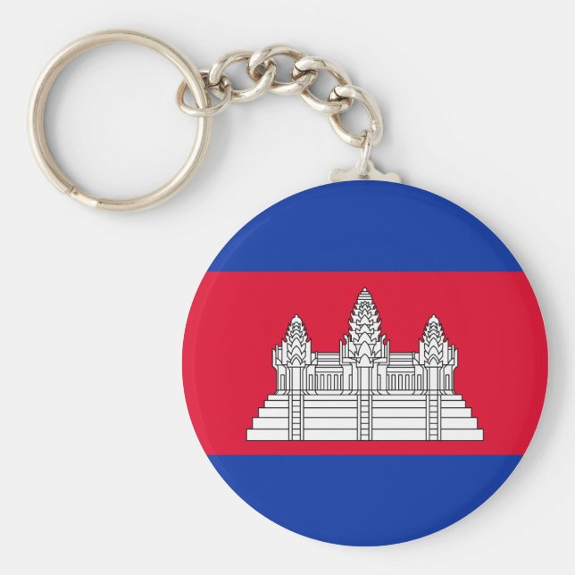 Chaveiro Bandeira do Camboja (Frente)