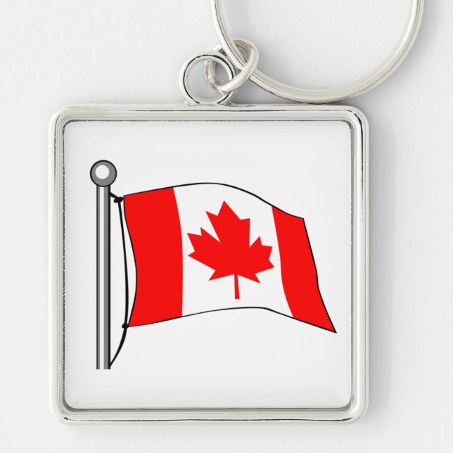 Chaveiro Bandeira do Canadá (Frente)