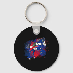 Chaveiro Bandeira do Cavalo Andando em Cuba