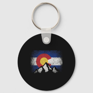 Chaveiro Bandeira do Colorado Montanha Esqui Presente de In