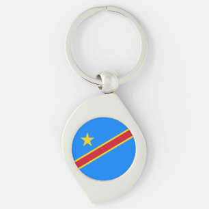 Chaveiro Bandeira do Congo Quinxassa