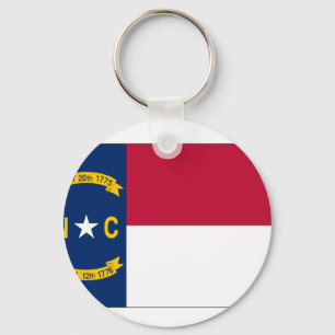 Chaveiro Bandeira do Estado da Carolina do Norte