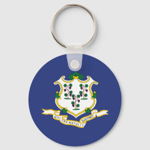 Chaveiro Bandeira do Estado de Connecticut
