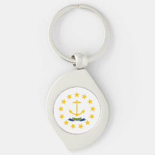 Chaveiro Bandeira do Estado de Rhode Island