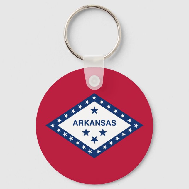 Chaveiro Bandeira do Estado do Arkansas (Frente)