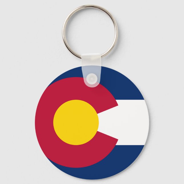 Chaveiro Bandeira do Estado do Colorado (Frente)