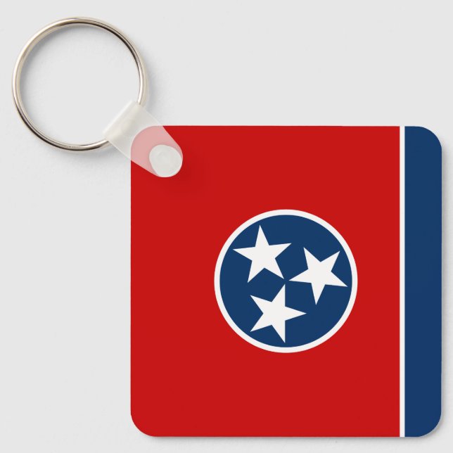 Chaveiro Bandeira do Estado do Tennessee (Frente)