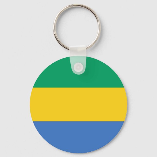 Chaveiro Bandeira do Gabão (Frente)