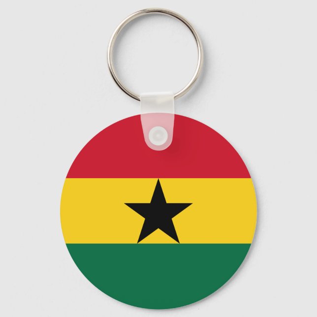 Chaveiro Bandeira do Gana (Frente)